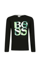 Longsleeve | Regular Fit BOSS Kidswear 	čierna	